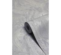 Paoletti Luxe Marble Metallic Vinyl Wallpaper, Grey
