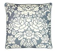 Paoletti Melrose Cushion Cover, Slate Blue, 50 x 50cm
