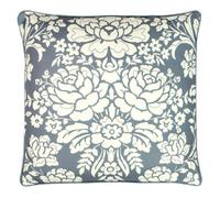 Paoletti Melrose Feather Filled Cushion, Polyester, Slate Blue