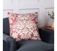Paoletti Melrose Traditional Floral Cushion In Plum Plum