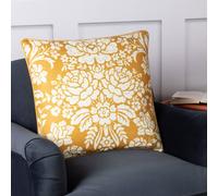 Paoletti Melrose Traditional Floral Cushion In Yellow Yellow