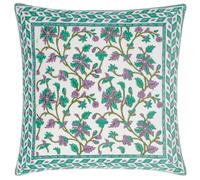 Paoletti Mentera Cushion Cover, Oasis Green/Lilac, 50 x 50cm