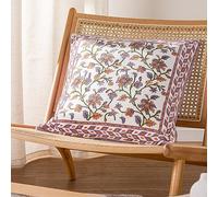 Paoletti Mentera Floral Cotton Velvet Feather Rich Filled Cushion