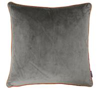 Paoletti Meridian Cushion Cover - Mocha/Pumpkin - 55x55cm - Mocha/Pumpkin - 100% Polyester