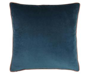 Paoletti Meridian Cushion Cover - Petrol/Blush - 55x55cm - Petrol/Blush - 100% Polyester