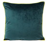 Paoletti Meridian Cushion Cover - Teal/Yellow - 55x55cm - Teal/Yellow - 100% Polyester