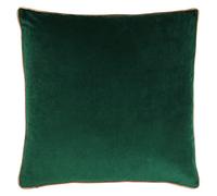 Meridian Soft Velvet Piped Cushion Paoletti Bottle Green 55cm x 55cm