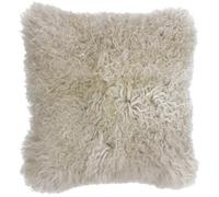 Paoletti Mongolian Oatmeal Sheepskin Cushion