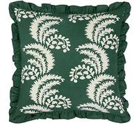 Paoletti Montrose Floral Cotton Fringed Feather Filled Cushion