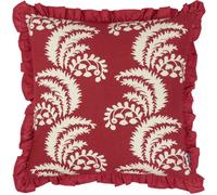Paoletti Montrose Floral Cotton Fringed Cushion Cover
