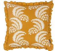 Paoletti Montrose Floral Cotton Fringed Feather Filled Cushion