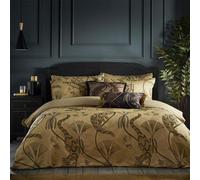Paoletti Moondusk Gold Exotic Animal Jacquard Duvet Cover Set