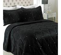 Paoletti New Diamante Black Bedspread