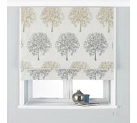 Paoletti Oakdale Tree Silver Motif Roman Blind