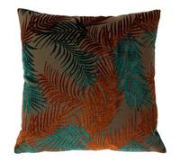 Paoletti Palm Grove Velvet Jacquard Feather Filled Cushion