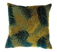 Paoletti Palm Grove Velvet Jacquard Feather Rich Cushion