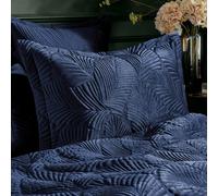 Paoletti Palmeria Contemporary Oxford Pillowcase - Navy - 50cm x 75cm - Navy - 100% Mixed