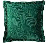 Paoletti Palmeria Cushion Cover, Emerald, 60 x 60cm