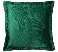Paoletti Palmeria Cushion Cover - Emerald Green - One Size - Emerald Green - 100% Mixed