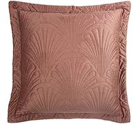 Paoletti Palmeria Cushion Cover, Velvet, Blush, 60 x 60cm