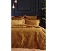 Paoletti Palmeria Gold Reversible Duvet Cover and Pillowcase Set Gold