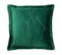 Paoletti Palmeria Feather Filled Cushion, Emerald, 60 x 60cm