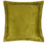 Paoletti Palmeria Quilted Velvet Polyester Filled Cushion