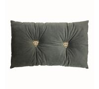 Paoletti Panther Velvet Ready Filled Cushion in Dark Grey | Size: 30 cm x 50 cm Paoletti Dark Grey 30 cm x 50 cm