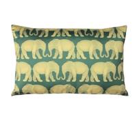 Paoletti Parade Elephant Cushion Cover - Emerald Green - Emerald Green - One Size
