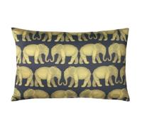 Paoletti Parade Elephant Cushion Cover - Navy - Navy - One Size