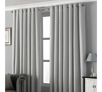 Riva Paoletti Curtains, Grey, 168 x 137 cm