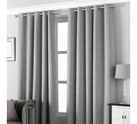 Paoletti Pendleton Spotted Eyelet Curtains, 168 x 229cm, Graphite
