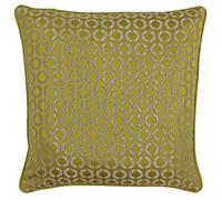 Paoletti Piccadily Jacquard Cushion In Gold Gold