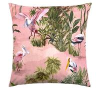 Paoletti Platalea Outdoor Polyester Filled Cushion, Polyester, Blush
