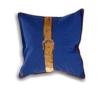 Paoletti Polo Strap Feather Cushion