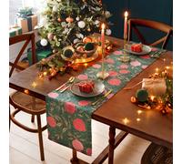 Paoletti Pomegranate Floral Kitchen Table Runner | Various Sizes
