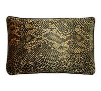 Python Animal Printed Cushion Paoletti Gold 40cm x 60cm