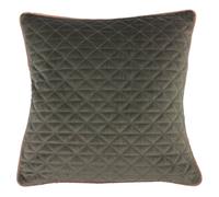 Riva Home Quartz Polyfilled Cushion, Polyester, Charcoal Grey/Blush Pink, 45 x 45cm (18" x 18")