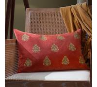 Paoletti Rennes Embroidered Cotton Velvet Feather Rich Filled Cushion