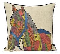 Paoletti Riva Home Peking Horse Cushion Cover (45x45cm) (Multi)