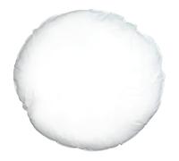 Paoletti Riva Home Round Polyester Cushion Pad (White - 45cm)