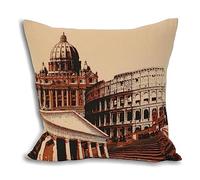Paoletti Rome City Feather Cushion,Cream,45 x 45cm