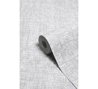 Paoletti Serafina Abstract Metallic Vinyl Wallpaper In Silver Silver