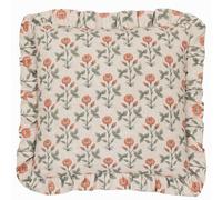 Paoletti Seventy Three Linen Renee Printed Ruffle Cushion Cover
