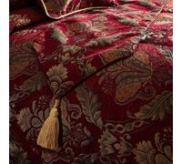 Paoletti Shiraz Floral Jacquard Bed Runner, Burgundy