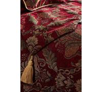 Paoletti Shiraz Jacquard Chenille Runner In Burgundy Burgundy