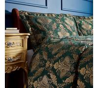 Paoletti Shiraz Jacquard Pillow Bed Sham, Green