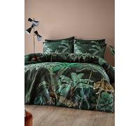 Paoletti Siona 100% Cotton 200 Thread Count Duvet Cover Set Teal