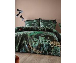 Paoletti Siona 100% Cotton 200 Thread Count Duvet Cover Set Teal