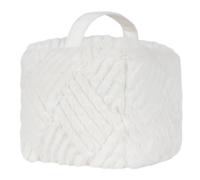 Sonnet Faux Fur Velvet Door Stop Paoletti White One Size